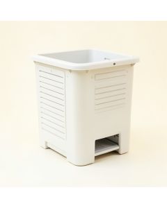Brook Canyon Closed Garden Compost Bin - White (synthetic illustration; no displayed measurements)