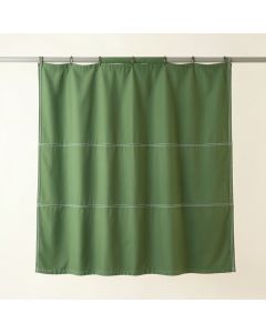 Laurel Crest Shower Curtain Hanging Flat From A Plain Rod - Green (synthetic illustration; no displayed measurements)