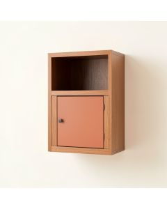 Hill Crest Wall-Mounted Entry Cabinet - Terracotta (synthetic illustration; no displayed measurements)