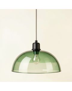 Juniper Brook Pendant Light Suspended From One Plain Cable - Green (synthetic illustration; no displayed measurements)