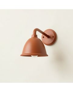 Brook Branch Wall Sconce Mounted On A Plain Wall - Terracotta (synthetic illustration; no displayed measurements)