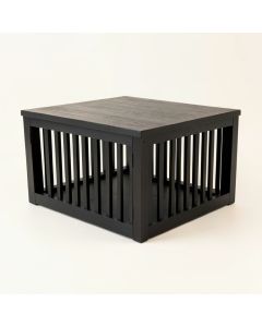 Brook Branch Empty Furniture-Style Pet Crate - Black (synthetic illustration; no displayed measurements)