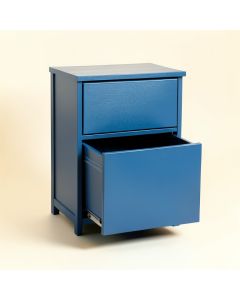 Brook Canyon Freestanding Pull-Out Hamper Cabinet - Blue (synthetic illustration; no displayed measurements)