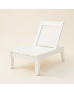 Heath Brook Outdoor Lounge Chair - White (synthetic illustration; no displayed measurements)