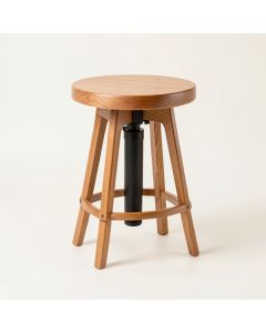 Thibodeaux Swivel Adjustable Height Bar Stool (synthetic illustration; no displayed measurements)