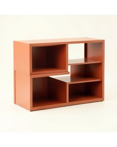 Brook Brook Desktop Shelving Unit - Terracotta (synthetic illustration; no displayed measurements)
