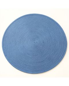 Rowan Crest Round Area Rug - Blue (synthetic illustration; no displayed measurements)