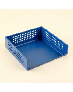 Elm Dale Empty Under-Desk Cable Tray - Blue (synthetic illustration; no displayed measurements)