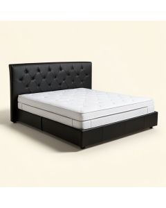 Frankel Tufted Upholstered Low Profile Platform Bed (synthetic illustration; no displayed measurements)