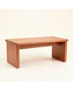 Cedar Edge Indoor Bench - Terracotta (synthetic illustration; no displayed measurements)