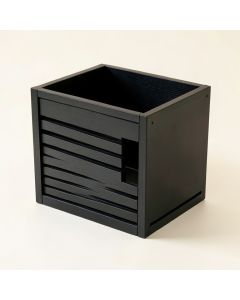 Olive Canyon Empty Furniture-Style Litter Enclosure - Black (synthetic illustration; no displayed measurements)