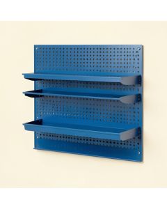 Ridge Bluff Empty Wall-Mounted Tool Organizer Panel - Blue (synthetic illustration; no displayed measurements)