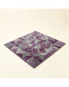 Subra Geometric Purple/Gray Area Rug (synthetic illustration; no displayed measurements)