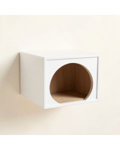Willow Bend Wall-Mounted Cat Perch - White (synthetic illustration; no displayed measurements)