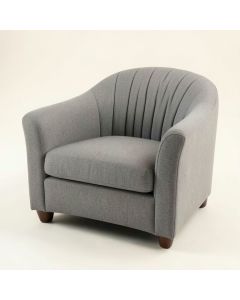 Heath Bend Upholstered Armchair - Gray (synthetic illustration; no displayed measurements)