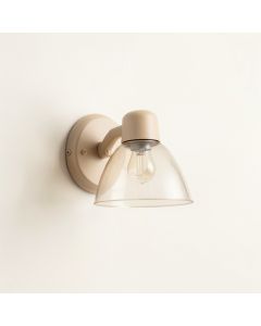Pine Dale Wall Sconce Mounted On A Plain Wall - Beige (synthetic illustration; no displayed measurements)