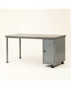River Crest Empty Workshop Workbench - Gray (synthetic illustration; no displayed measurements)