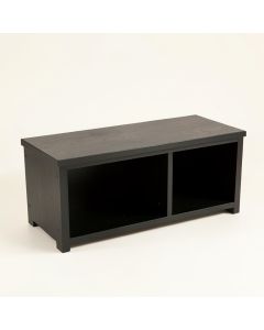 Spruce Crossing Shoe Storage Bench - Black (synthetic illustration; no displayed measurements)