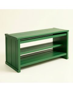 Glen Bend Shoe Storage Bench - Green (synthetic illustration; no displayed measurements)