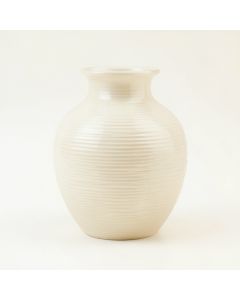 Pine Brook Empty Decorative Vase - Ivory (synthetic illustration; no displayed measurements)