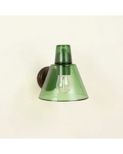 Brook Bluff Wall Sconce Mounted On A Plain Wall - Green (synthetic illustration; no displayed measurements)