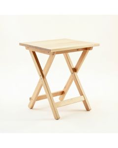 Ridge Arc Compact Balcony Table - Beige (synthetic illustration; no displayed measurements)