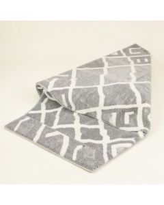Dunfries Geometric Shag Gray/White Area Rug (synthetic illustration; no displayed measurements)