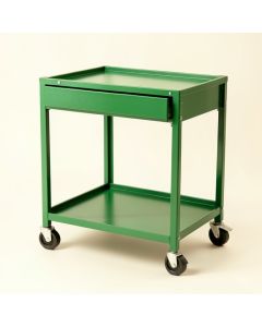 Meadow Edge Empty Rolling Workshop Cart - Green (synthetic illustration; no displayed measurements)