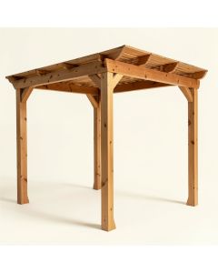 1905 Super Deck Redwood 12 Ft. X 12 Ft. Pergola (synthetic illustration; no displayed measurements)
