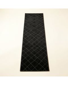 Flint Bend Narrow Runner Rug - Black (synthetic illustration; no displayed measurements)