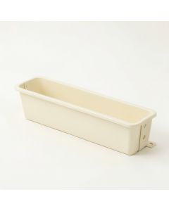 Flint Crossing Empty Railing Planter With Integral Brackets - Cream (synthetic illustration; no displayed measurements)