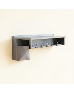 Hill Edge Wall-Mounted Entryway Organizer Shelf - Gray (synthetic illustration; no displayed measurements)