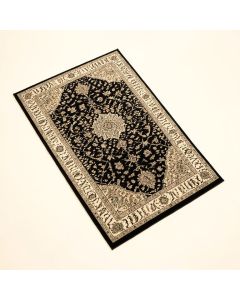 Balthrop Oriental Black/Beige Area Rug (synthetic illustration; no displayed measurements)