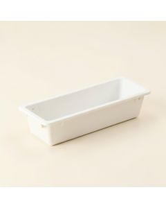 Dawn Brook Empty Railing Planter With Integral Brackets - White (synthetic illustration; no displayed measurements)