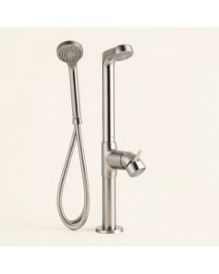 Complete Shower System With Rough-In Valve (synthetic illustration; no displayed measurements)