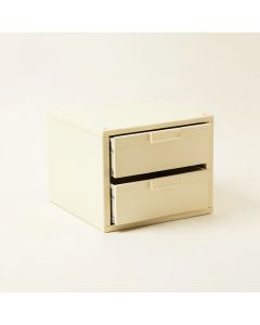 Dawn Crest Small-Parts Storage Drawer Cabinet - Ivory (synthetic illustration; no displayed measurements)