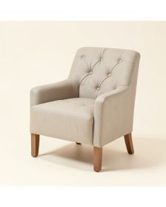 Dann Tufted Linen Upholstered Side Chair (synthetic illustration; no displayed measurements)