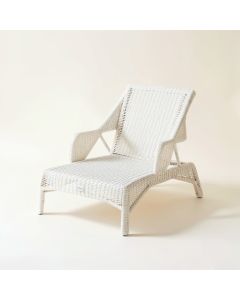 River Arc Outdoor Lounge Chair - White (synthetic illustration; no displayed measurements)