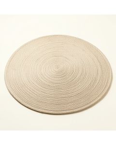Dune Bend Round Area Rug - Beige (synthetic illustration; no displayed measurements)
