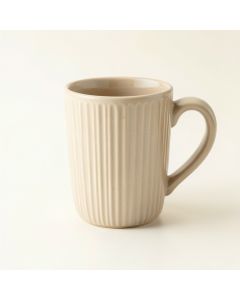 Willow Branch Ceramic Mug - Beige (synthetic illustration; no displayed measurements)