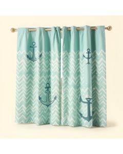 Ambesonne Anchor 2 Panel Curtain Set (synthetic illustration; no displayed measurements)
