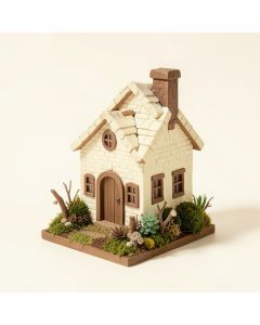 Miniature Church Fairy Garden (synthetic illustration; no displayed measurements)