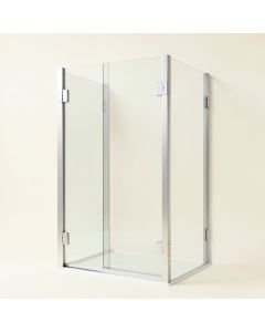 40 '' W X 72 '' H Door Opening Frameless Shower Door (synthetic illustration; no displayed measurements)