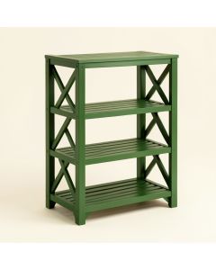 Field Bluff Empty Seed-Starting Shelving Unit Without Lights - Green (synthetic illustration; no displayed measurements)