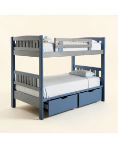 Amyris Twin Over Full L Bunk Bed With Drawers (synthetic illustration; no displayed measurements)