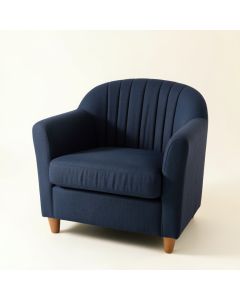 Cove Crossing Upholstered Armchair - Navy (synthetic illustration; no displayed measurements)