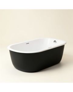 Mermaid 60 '' X 30 '' Freestanding Soaking Acrylic Bathtub (synthetic illustration; no displayed measurements)