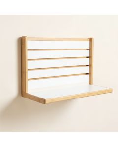 Slate Bridge Wall-Mounted Entryway Organizer Shelf - White (synthetic illustration; no displayed measurements)