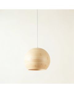 Pine Arc Pendant Light Suspended From One Plain Cable - Ivory (synthetic illustration; no displayed measurements)