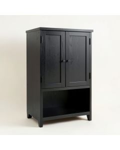 Flint Dell Wall-Mounted Laundry Cabinet - Black (synthetic illustration; no displayed measurements)